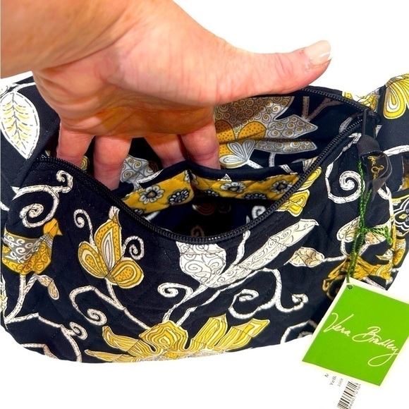 Vera Bradley Maggie Handbag Yellow Bird Black/Yellow/White NWT - Picture 5 of 6